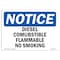 Signmission OSHA Notice Sign, 18" Height, 24" Width, Diesel Combustible Flammable No Smoking Sign, Landscape OS-NS-D-1824-L-10988 - alternate 1